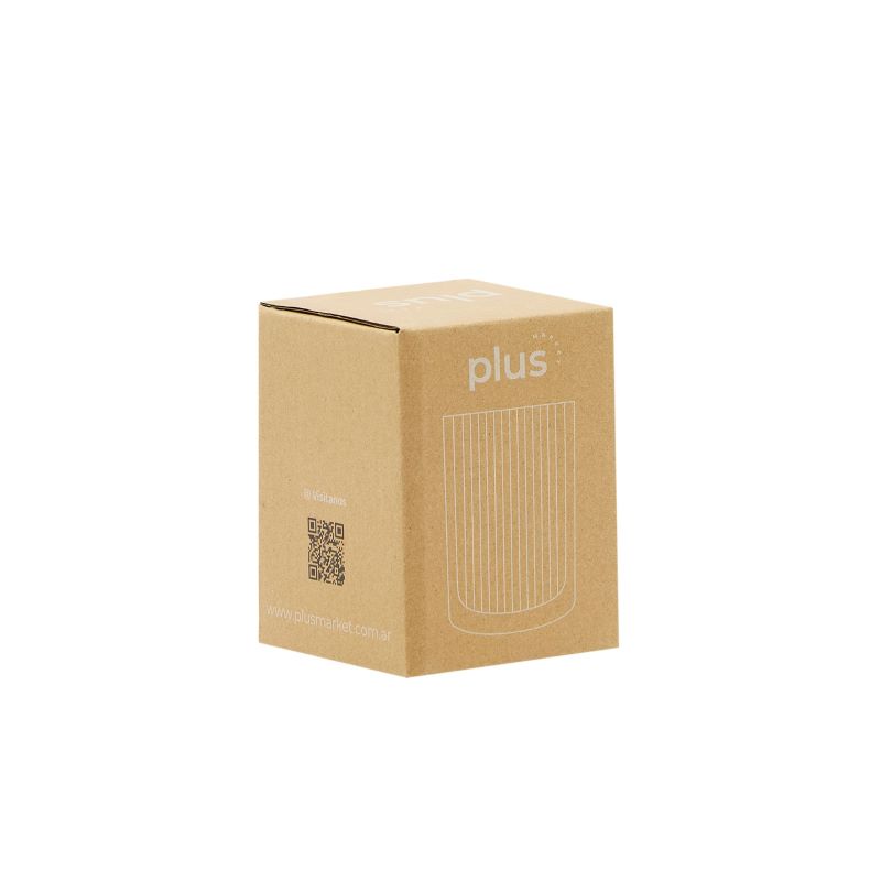 Vasito doble  vidrio stripes 250 ml