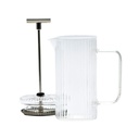 Cafetera de vidrio rallada con embolo 350ml