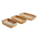 Fuente rect c/canasta yute 30x18x5.5 1.6L