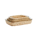 Fuente rect c/canasta yute 35x20x5.5 2.2L