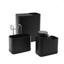 Dispenser + organizador de cocina negro