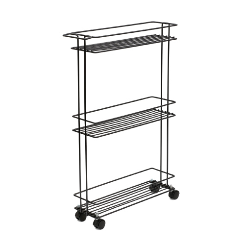 Carrito Organiz C/rued 40X12X65 negro