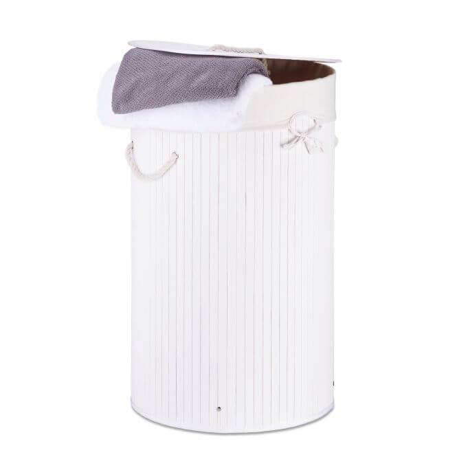 Laundry p/ropa redondo 40x60cm blanco