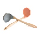 Cucharon madera y silicona