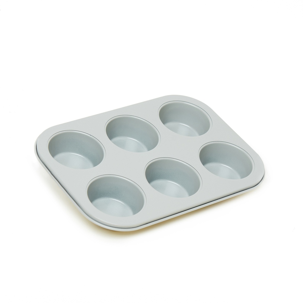 Muffin x 6 Antiadherente 26.5x18.5x3cm gris