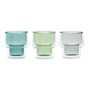 Vaso Bond doble vidrio color 200ml