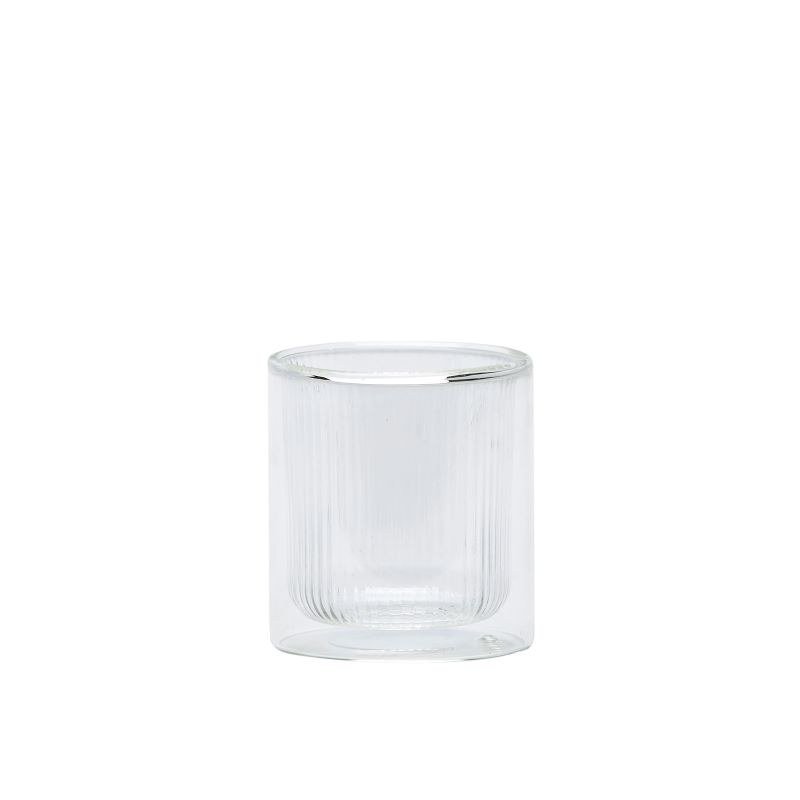 Vasito doble vidrio stripes 120ml