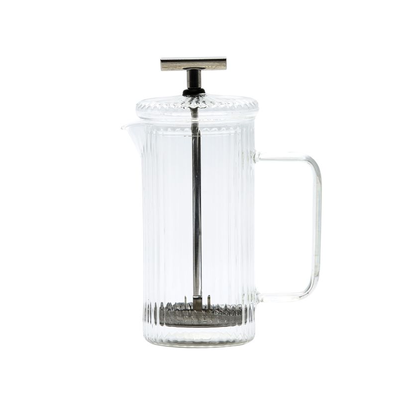 Cafetera de vidrio rallada con embolo 350ml