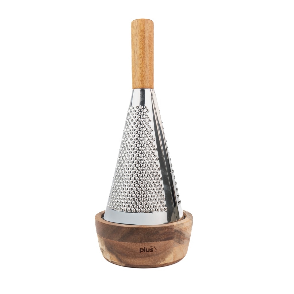 Rallador conico c/bowl acacia 29 cm