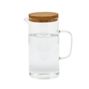 Jarra vidrio c/tapa corcho 1L