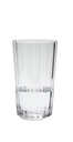 Vaso largo acrilico facetado 750 cc