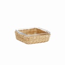 Fuente cuadr c/canasta yute 15x13x4 500ML
