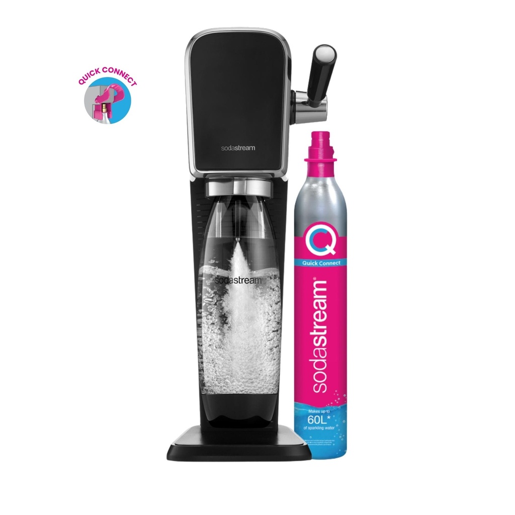 Soda Stream Art + tubo + botella negro