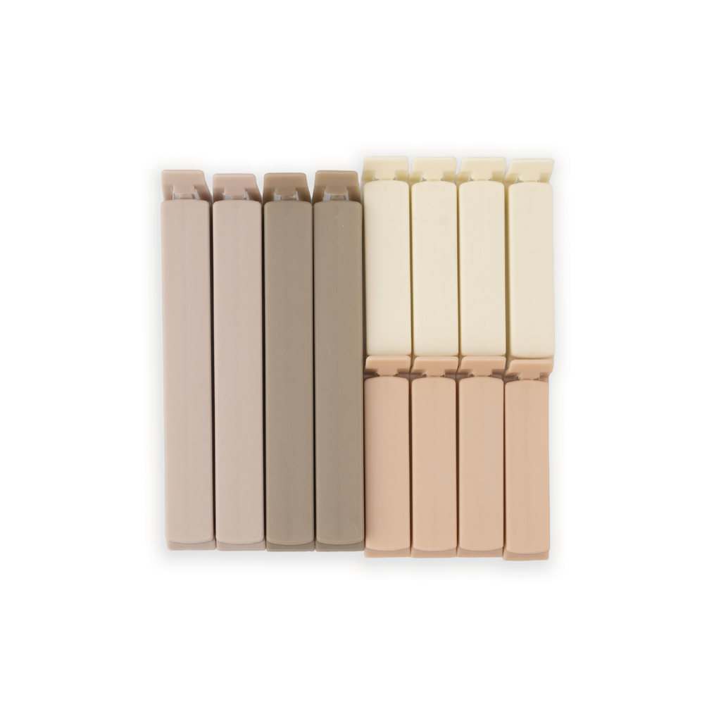 Set x 12 clips plasticos