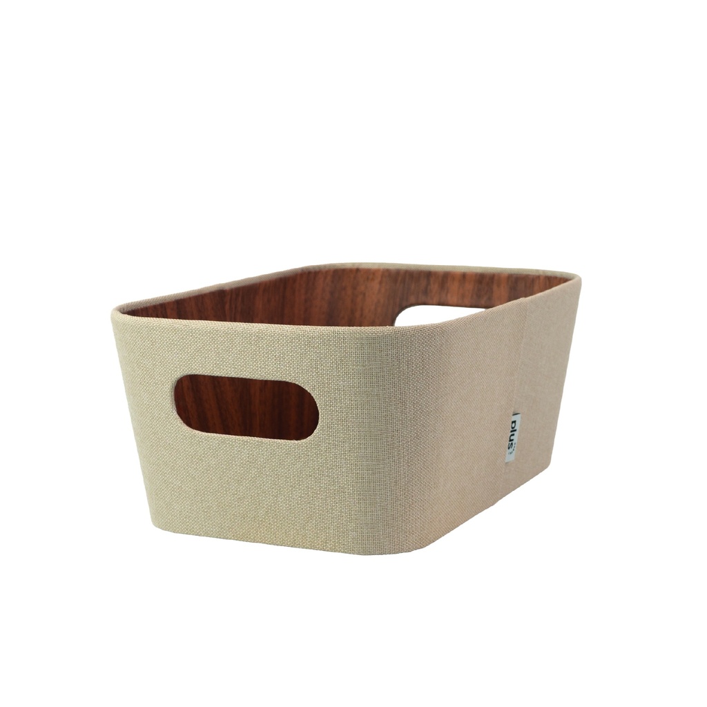 Organizador multiuso crema 26x18x11 cm