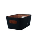 Organizador multiuso negro 26x18x11 cm