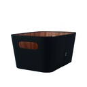 Organizador multiuso negro 23x31x15 cm