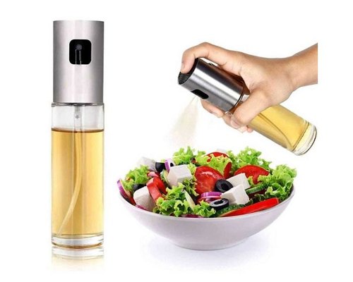 Aceitera Spray Plateado 18 cms