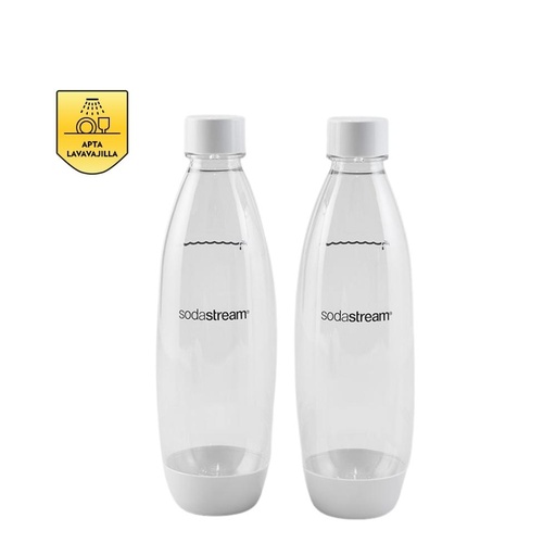 [1741261540] Pack 2 botellas 1L Blanca