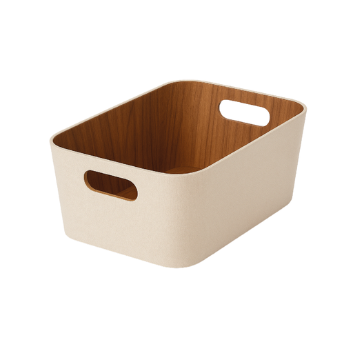 [105904] Organizador multiuso crema 30x41x20 cm