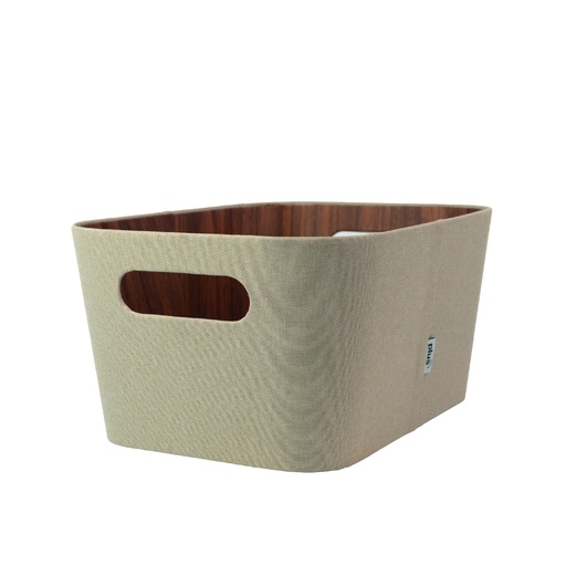 [105907] Organizador multiuso crema 23x31x15 cm