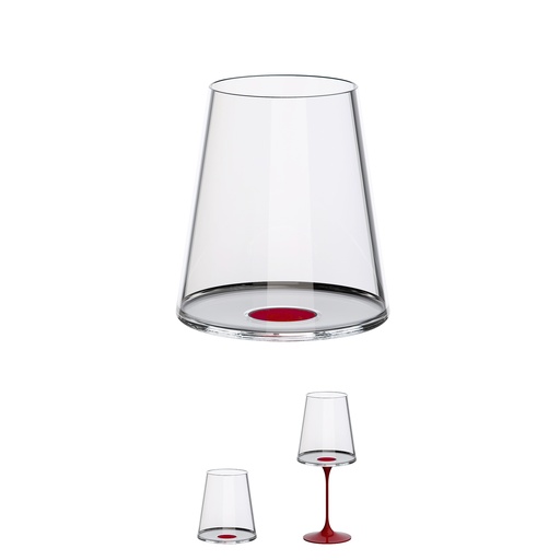 [2025111] Copa cristal vino tinto c/iman Rojo Set x 2