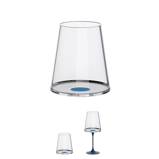 [2025112] Copa cristal vino tinto c/iman Azul Set x 2