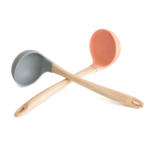 [6061] Cucharon madera y silicona