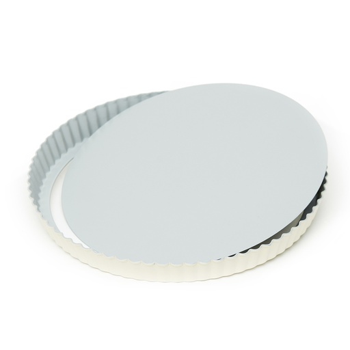 [7212G] Tartera desmont. Antiadh ø 28cm gris