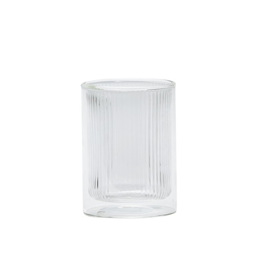 [1024] Vasito doble vidrio stripes 250mll