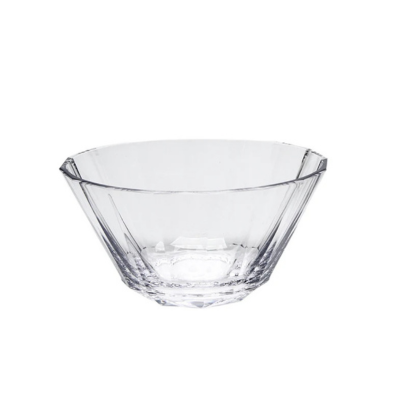 [6204] Bowl acrílico facetado 15 cm diam