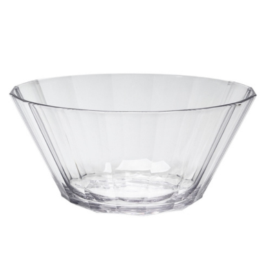 [6205] Ensaladera acrilico facetado 26 cm diam