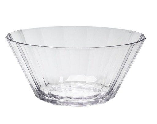 [6205] Ensaladera acrilico facetado 26 cm diam