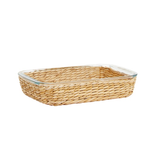 [5302] Fuente rect c/canasta yute 30x18x5.5 1.6L