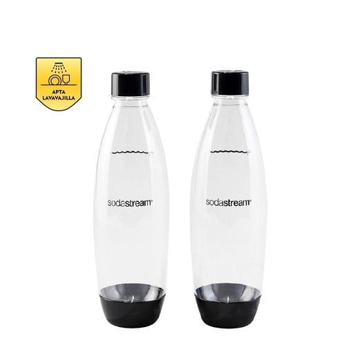 [1741260540] Pack 2 botellas 1L Negra